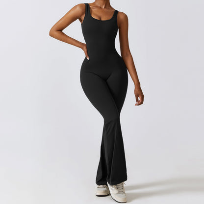 Scrunch Butt Flare Jumpsuit