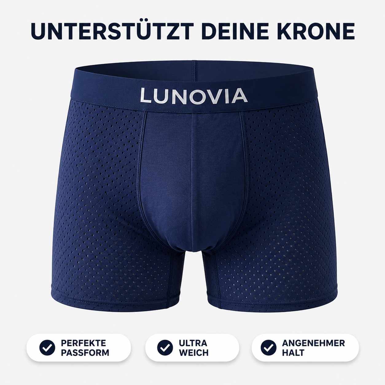 LUNOVIA® Bambus-Boxershorts