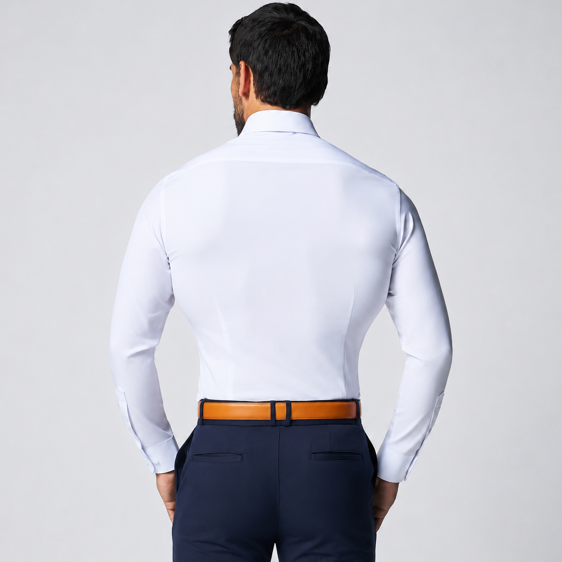 Knitterfreies Hemd mit Slim Fit