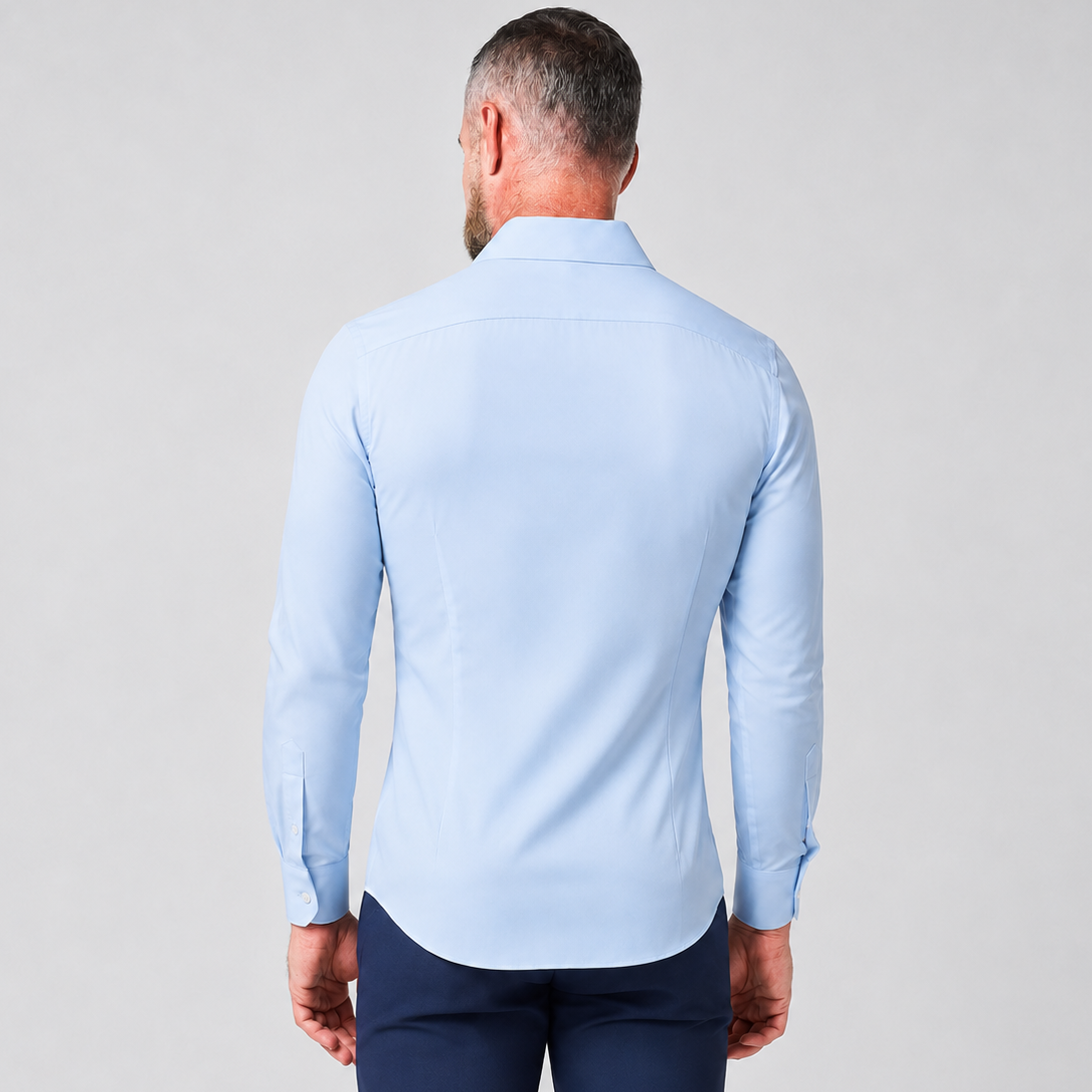 Knitterfreies Hemd mit Slim Fit