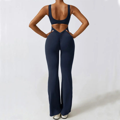 Scrunch Butt Flare Jumpsuit