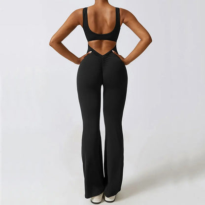 Scrunch Butt Flare Jumpsuit