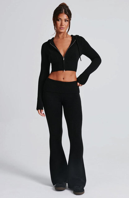 Portia Knit Pants - black