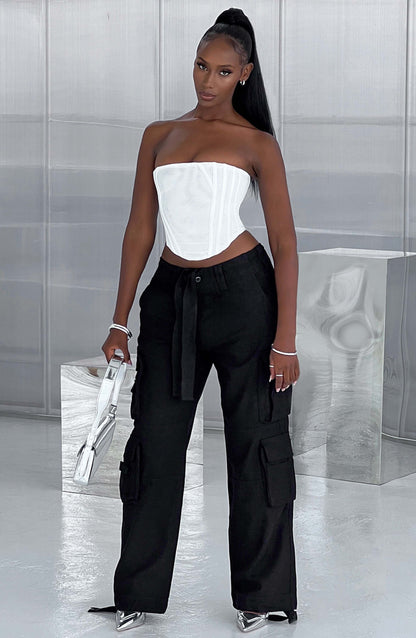 Tinashe Cargo Pants - Black