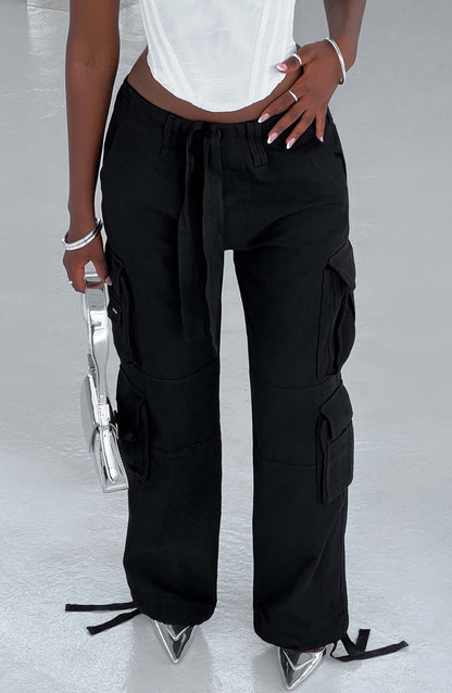 Tinashe Cargo Pants - Black