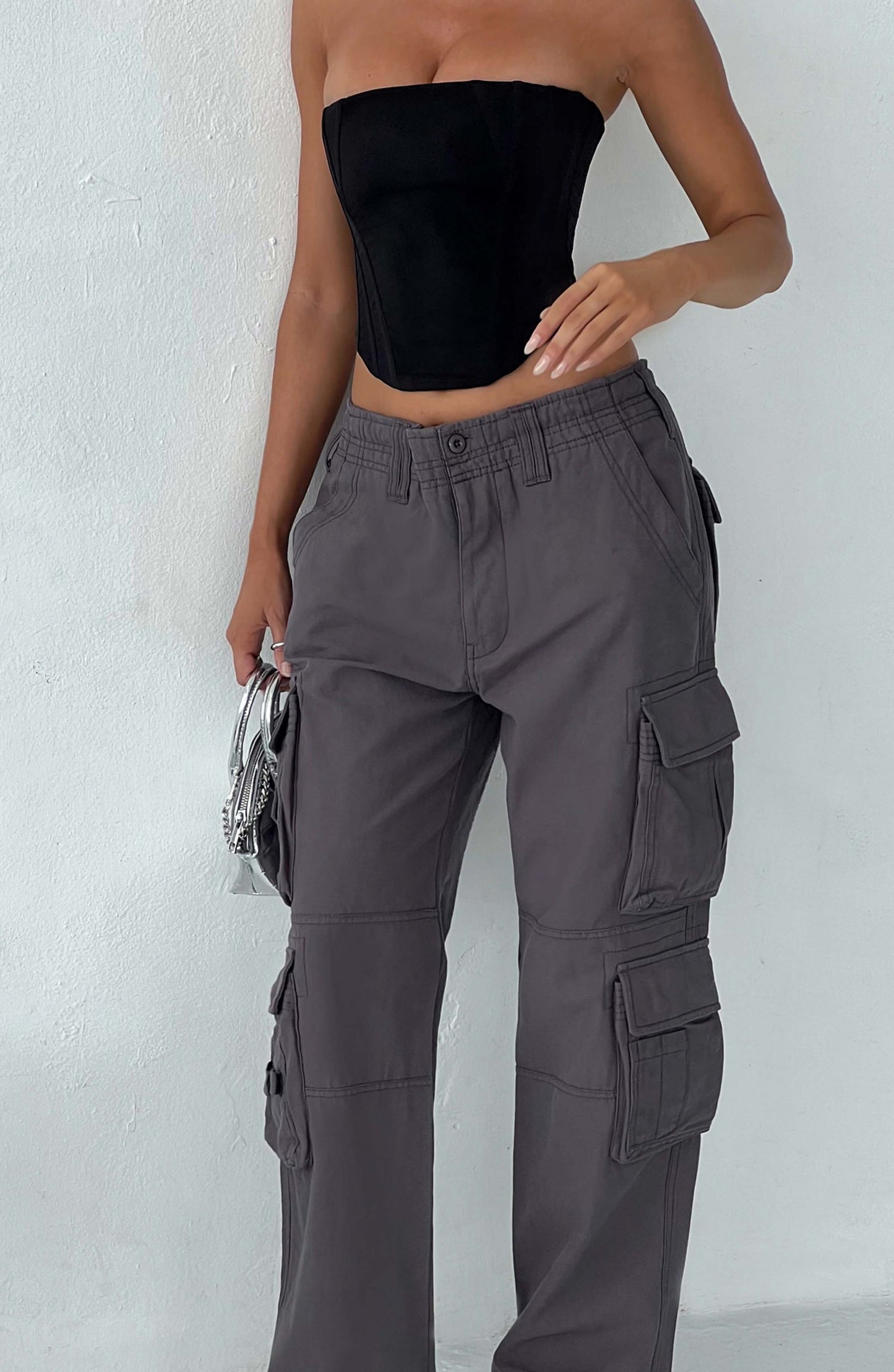 Tinashe Cargo Pants - Charcoal