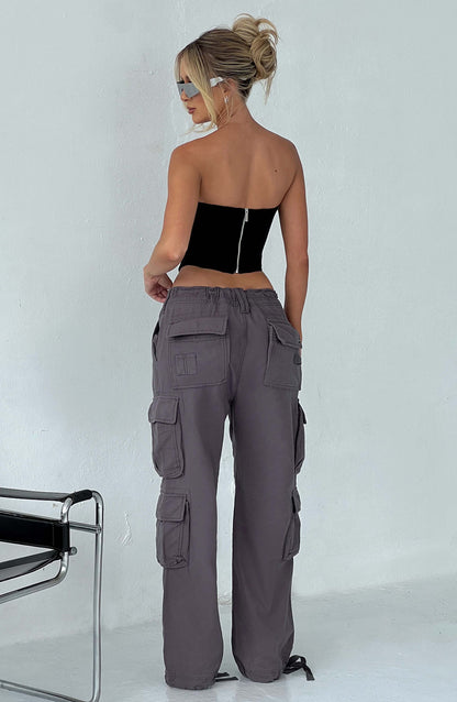 Tinashe Cargo Pants - Charcoal