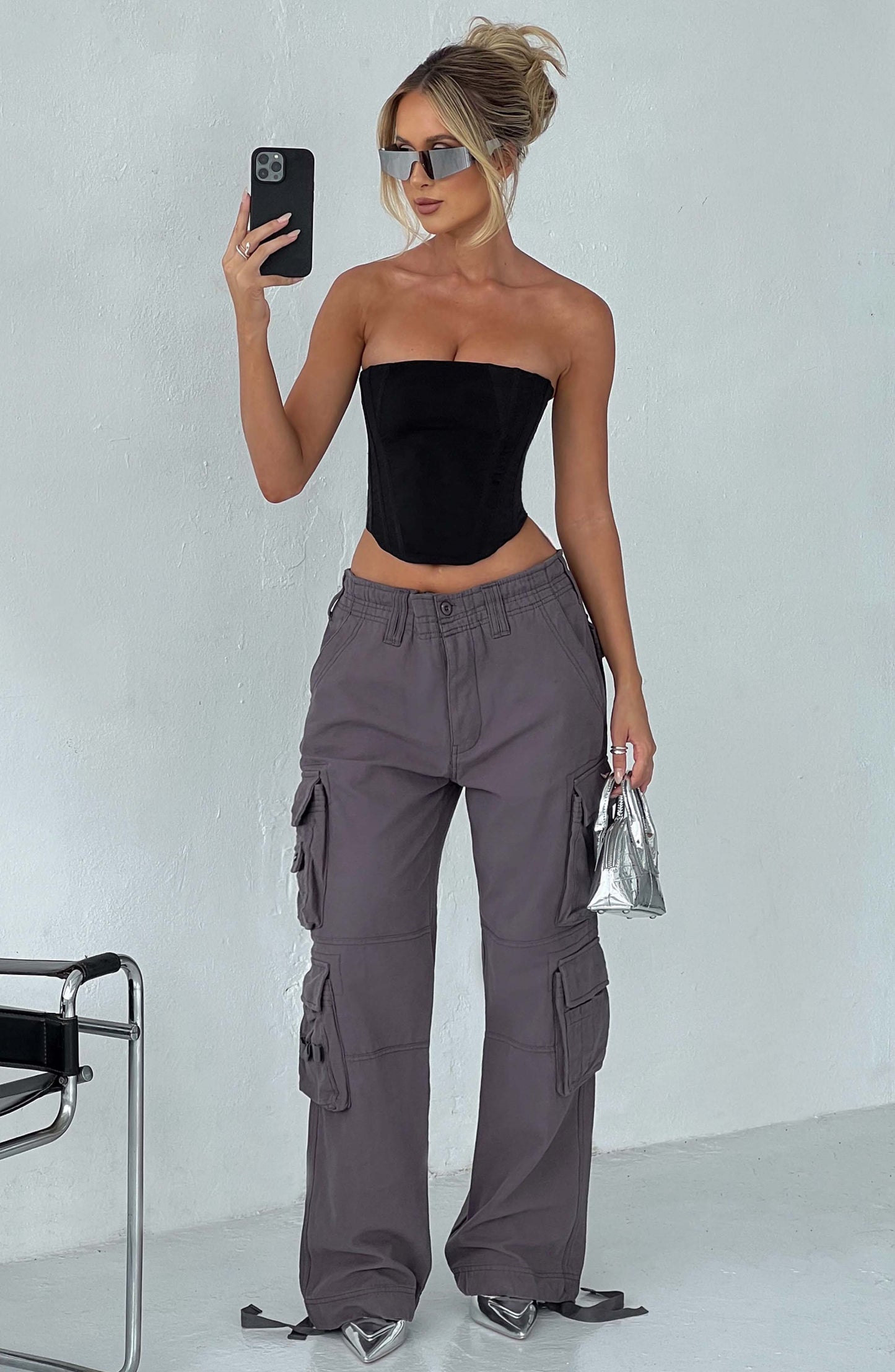 Tinashe Cargo Pants - Charcoal